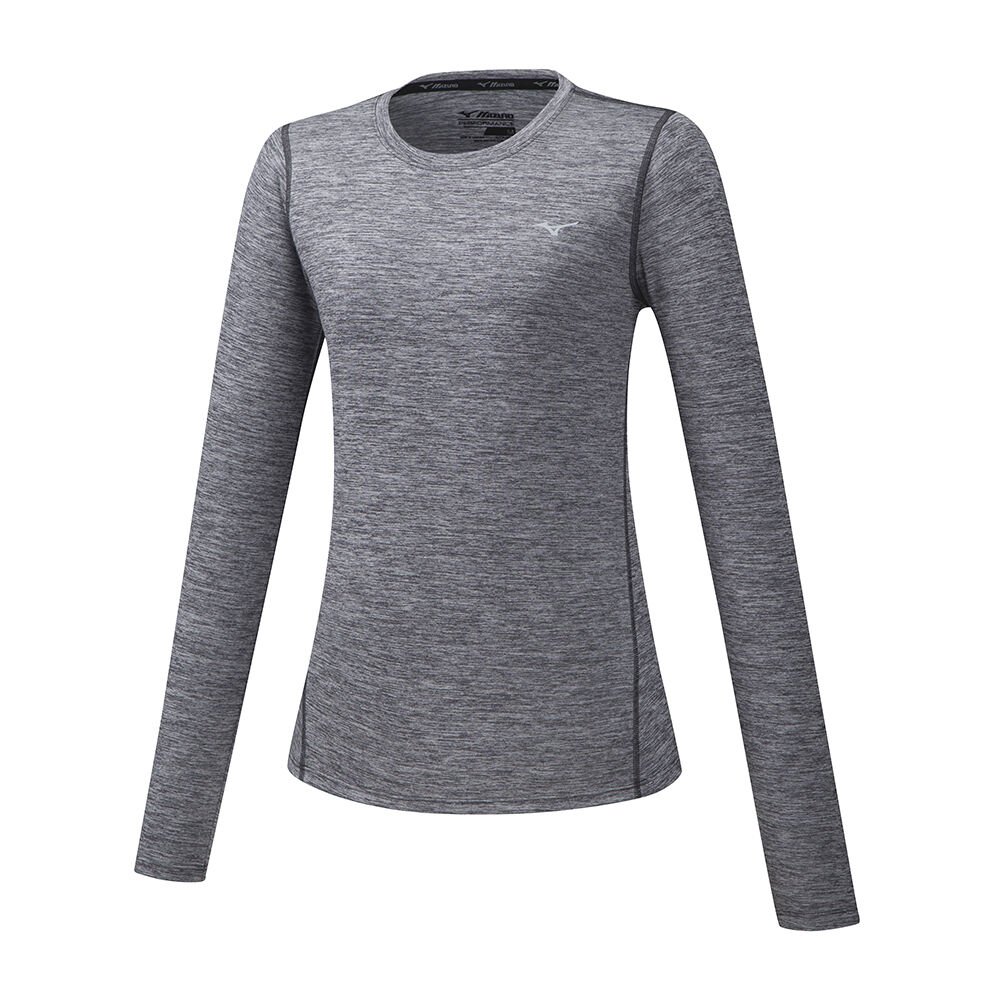 Mizuno Women's Impulse Core LS Running T-Shirts Grey (J2GA772208-HQT)